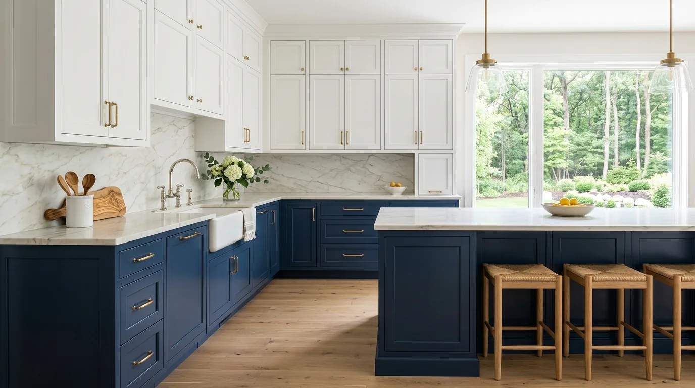 cabinet enamel work, project example in Plymouth, MN