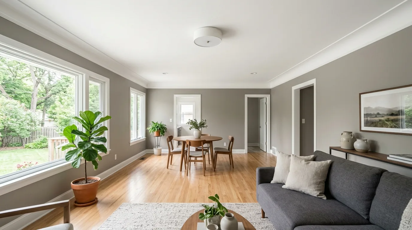 wall and ceiling painting work, project example in St. Louis Park, MN