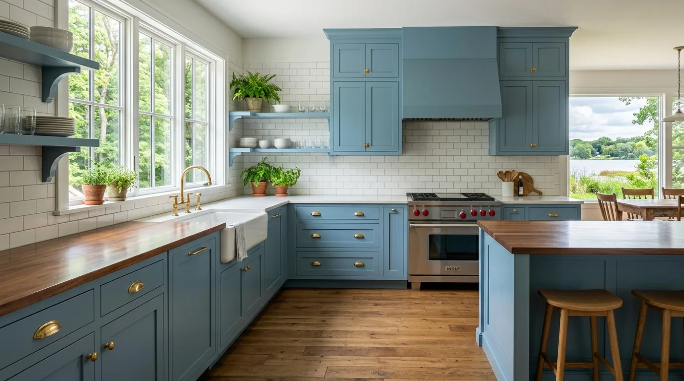 cabinet enamel work, project example in Victoria, MN