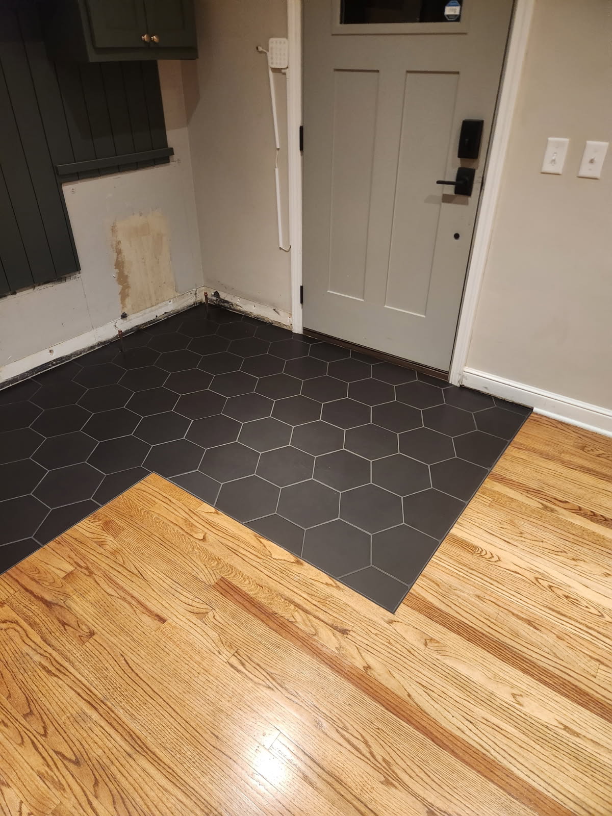 Tile entryway installed by Anton's Floorcovering in St Louis Park, MN