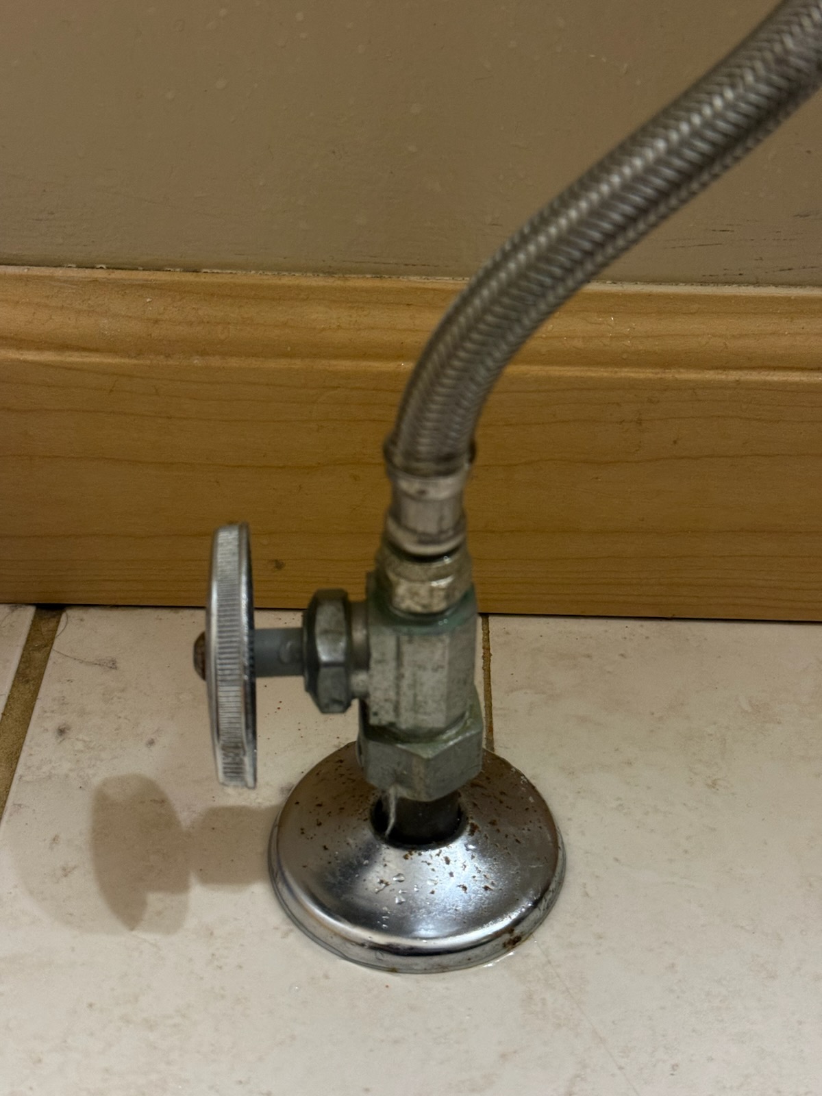 Supply stop replacement, upgrade to 1/4 turn completed by Twin City Pipeworks in Oak Park Heights, MN