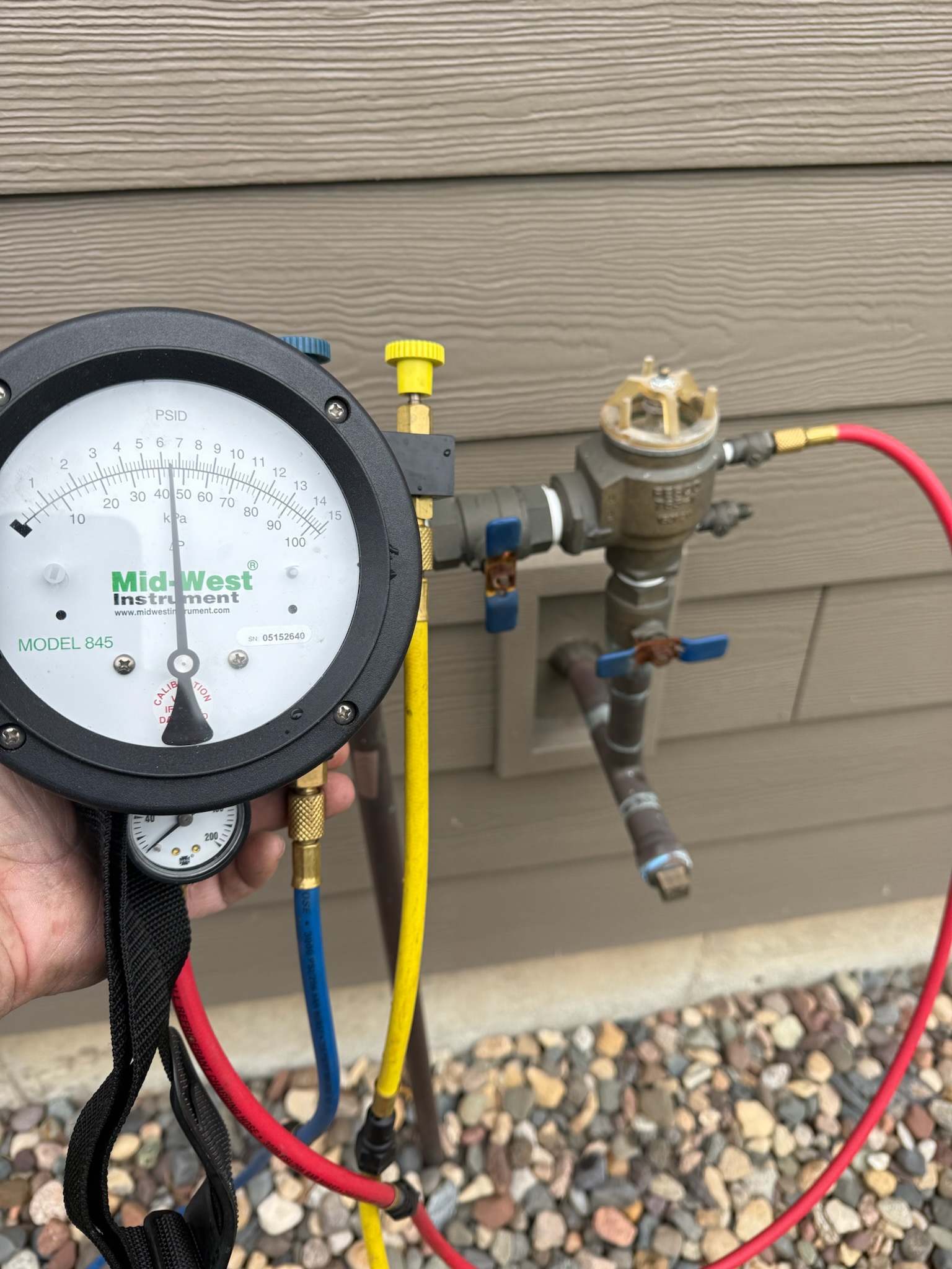 PVB Backflow Test completed by Twin City Pipeworks in Lake Elmo, MN