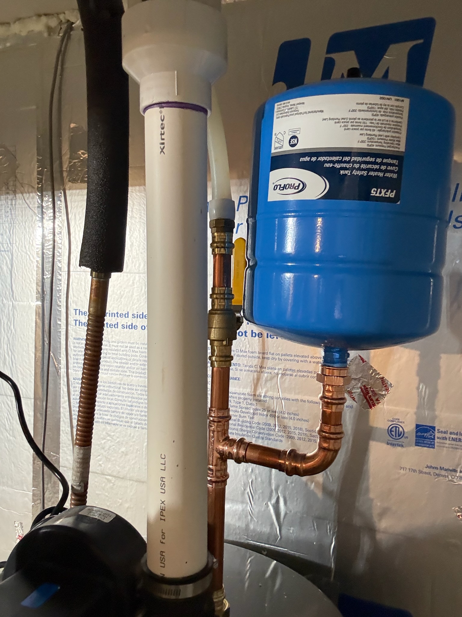 Water Heater Expansion Tank Installation completed by Twin City Pipeworks in Lake Elmo, MN