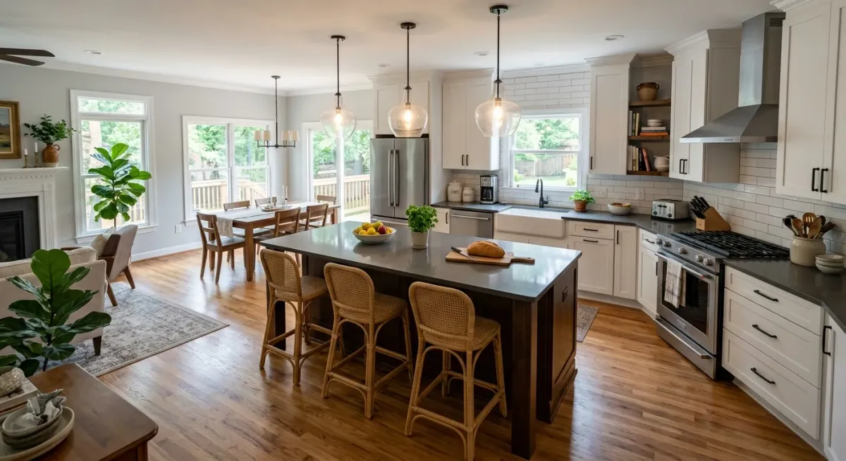 kitchen remodel work, project example in Stallings, nc
