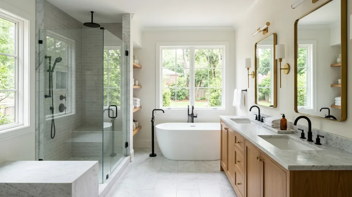 bathroom remodel work, professional service in Charlotte, NC