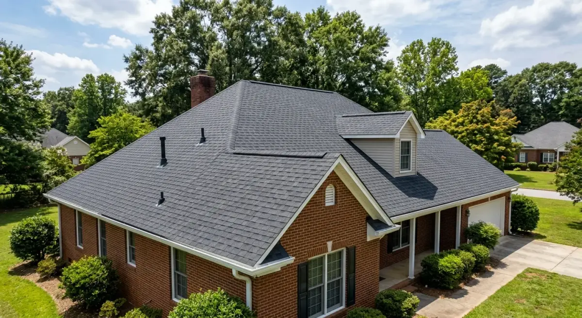 roofing work, project example in Lowell, NC