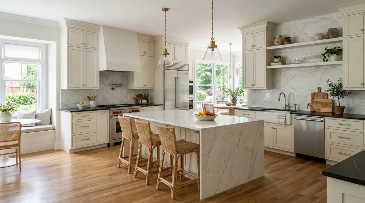 kitchen remodel work, project example in Indian Land, sc