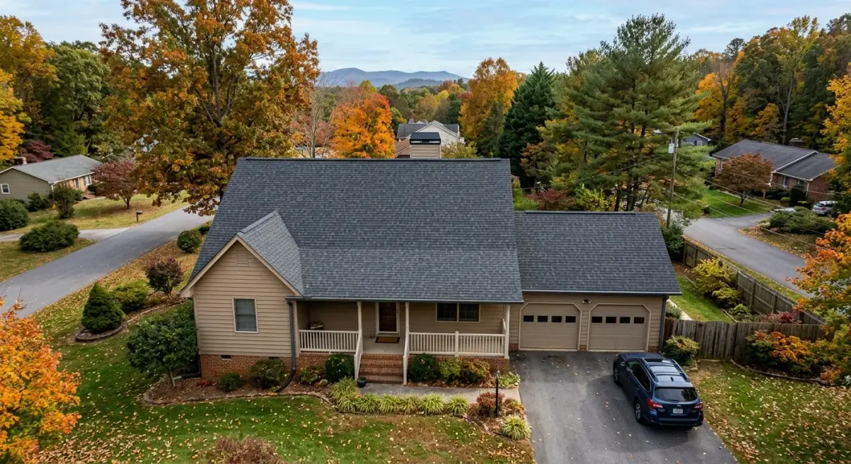 roofing work, project example in Marion, NC