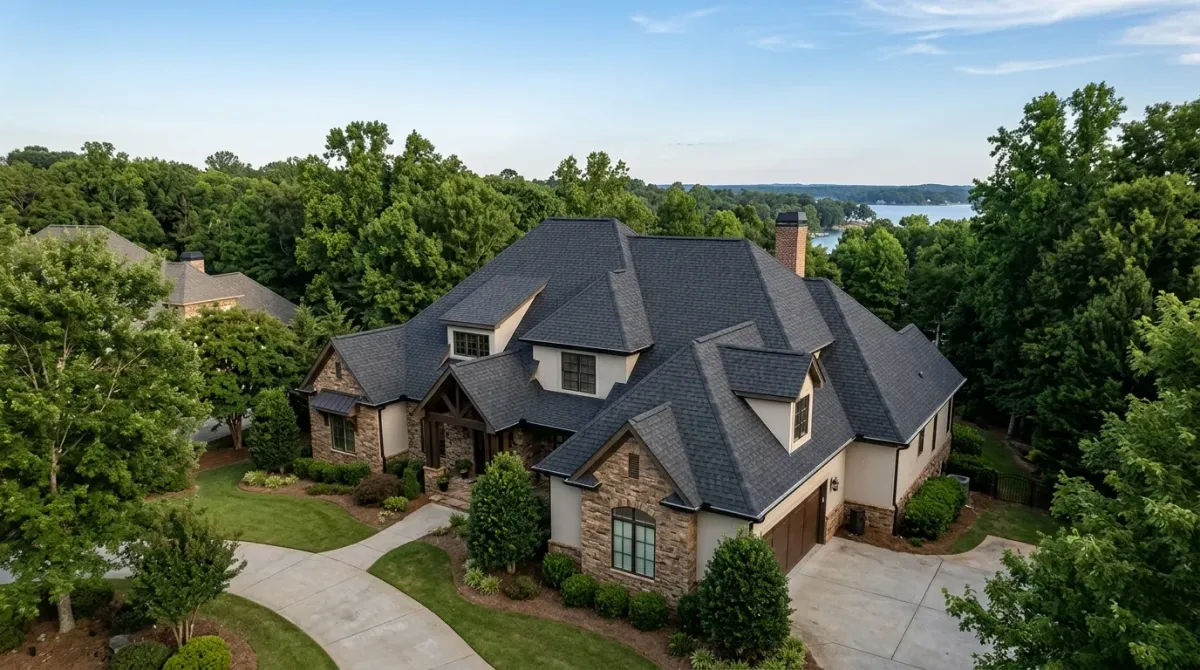 roofing work, project example in Tega Cay, sc