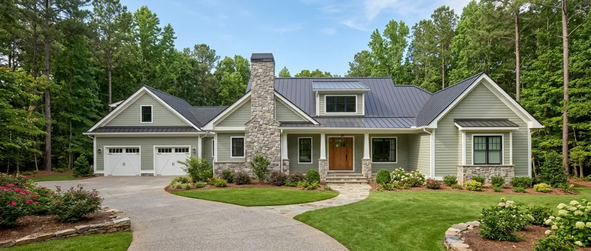 siding and exterior work, project example in Pineville, NC