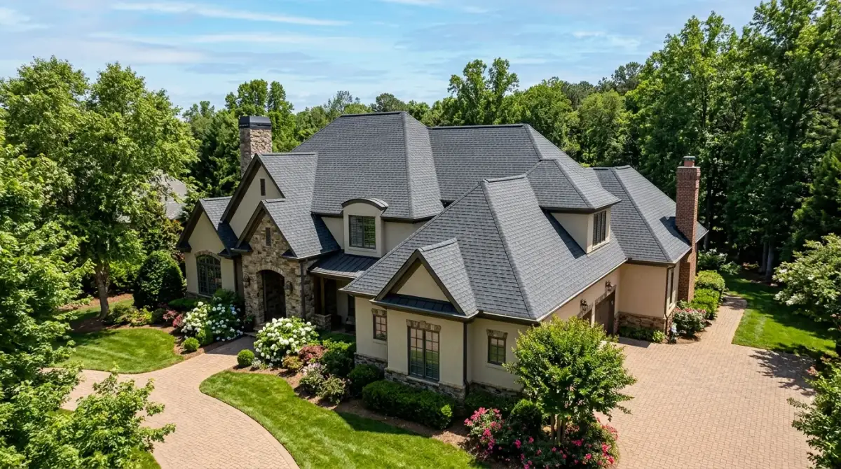 roofing work, project example in Davidson, NC