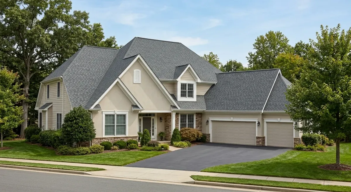 aging roofs work, project example in Mint Hill, NC