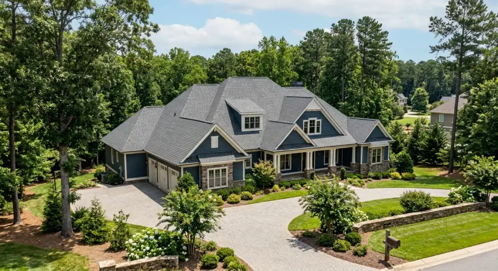 roofing work, project example in Weddington, nc