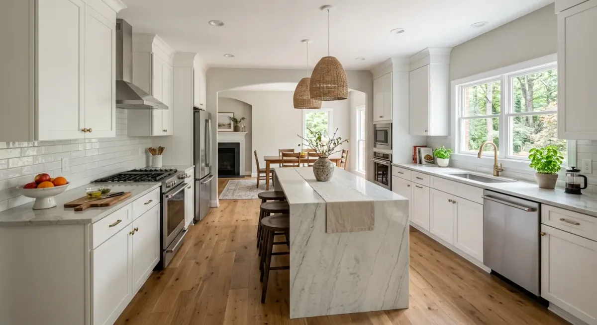 kitchen remodeling work, project example in Indian Trail, NC