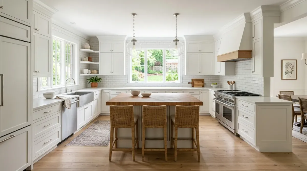 kitchen remodel work, project example in Lowell, NC