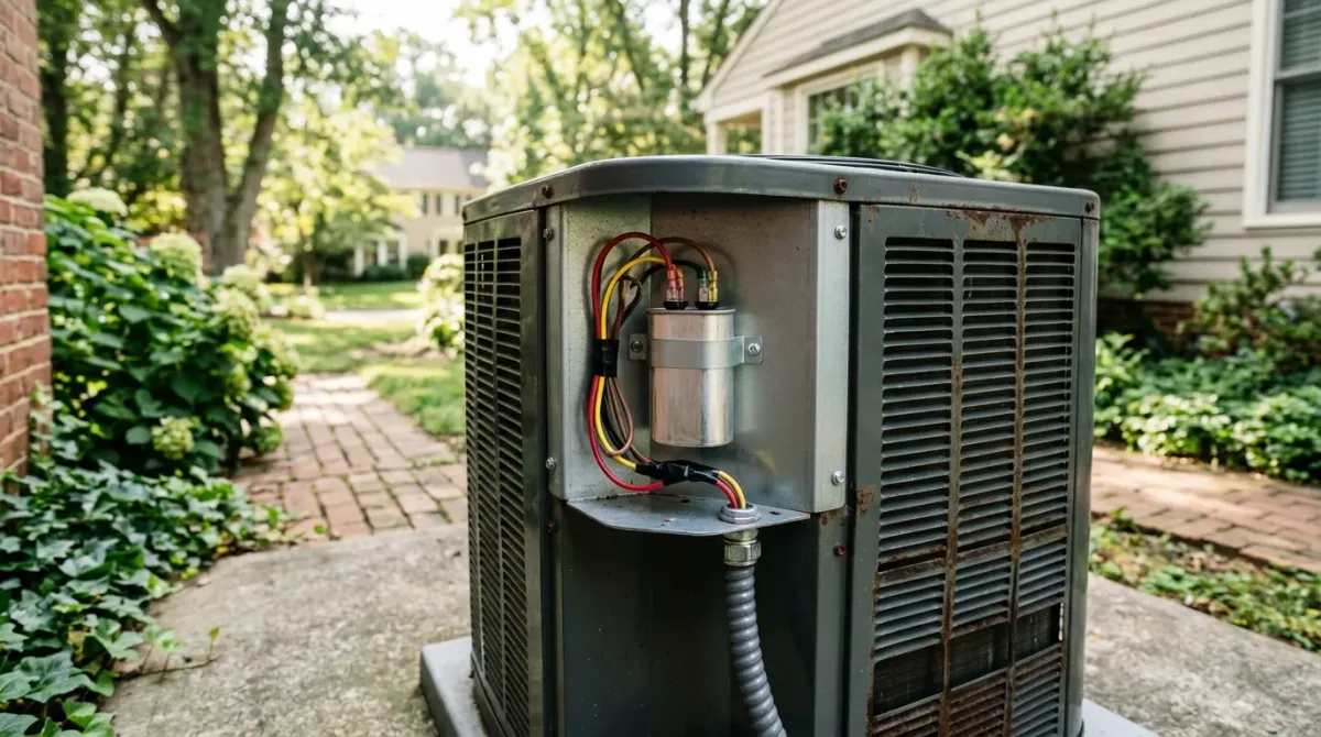 ac capacitor replacement work, professional service in Leesburg, VA