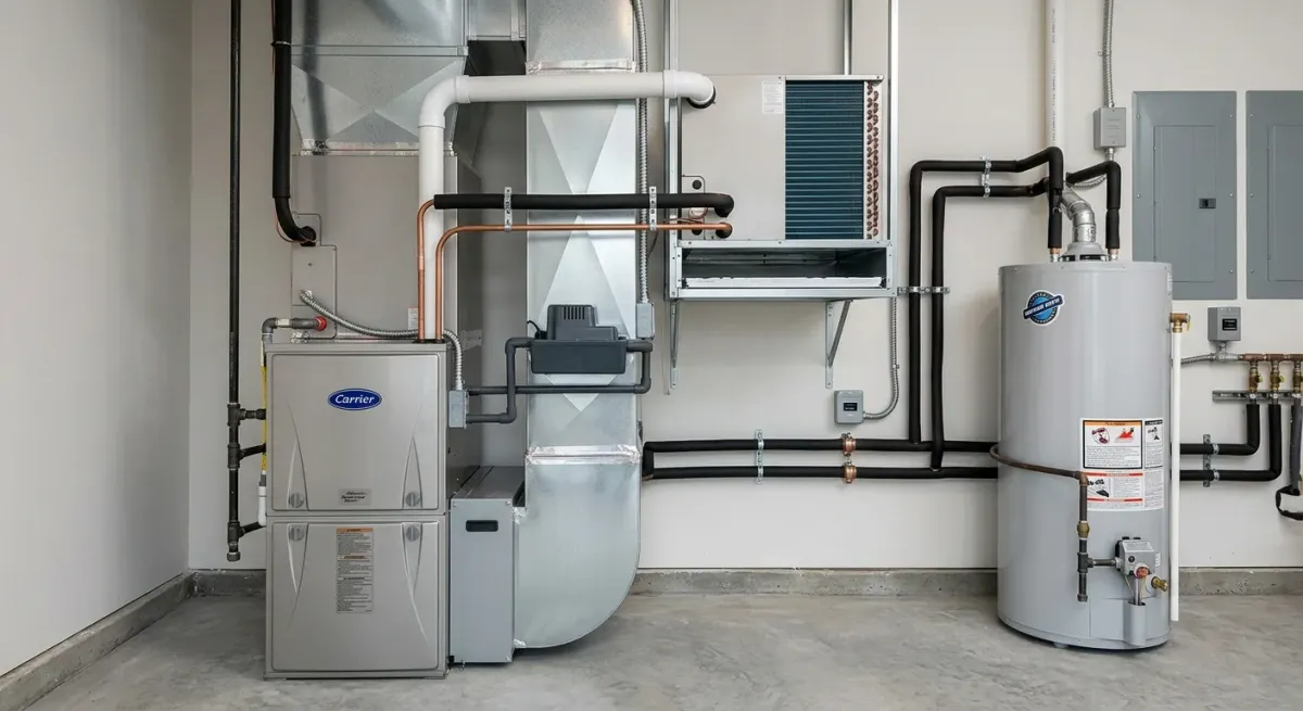 ac repair and furnace service work, illustration in Vienna, VA