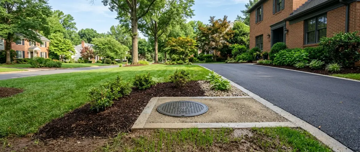 drain cleaning and sewer lines work, illustration in Vienna, VA