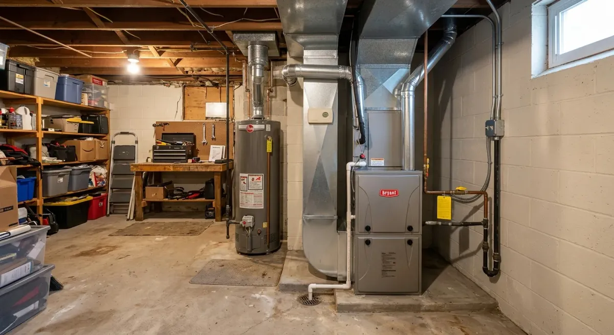 furnace repair work, illustration in Gaithersburg, VA