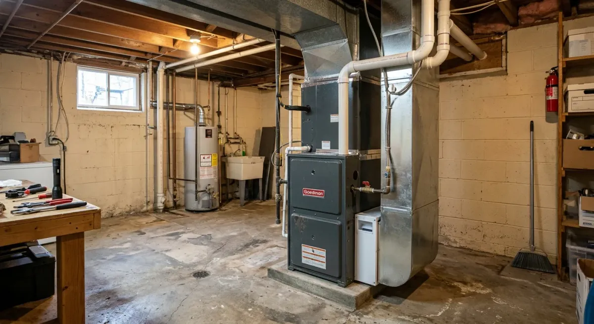furnace repair work, illustration in Manassas, VA