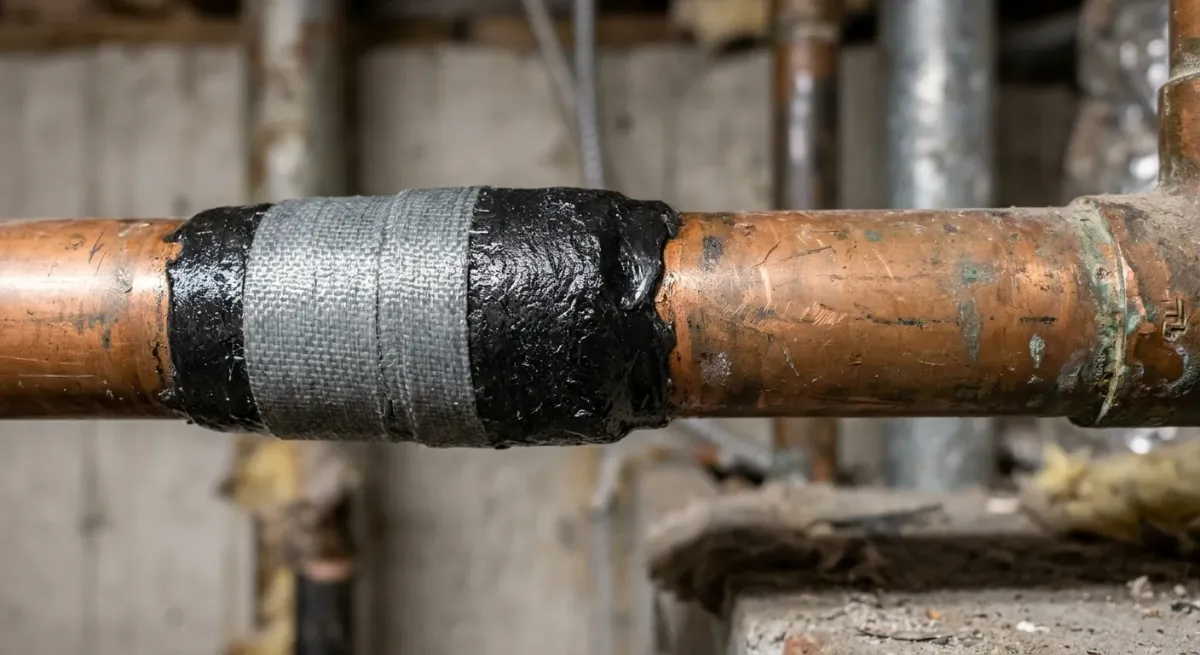 pipe and leak repair work, illustration in Vienna, VA