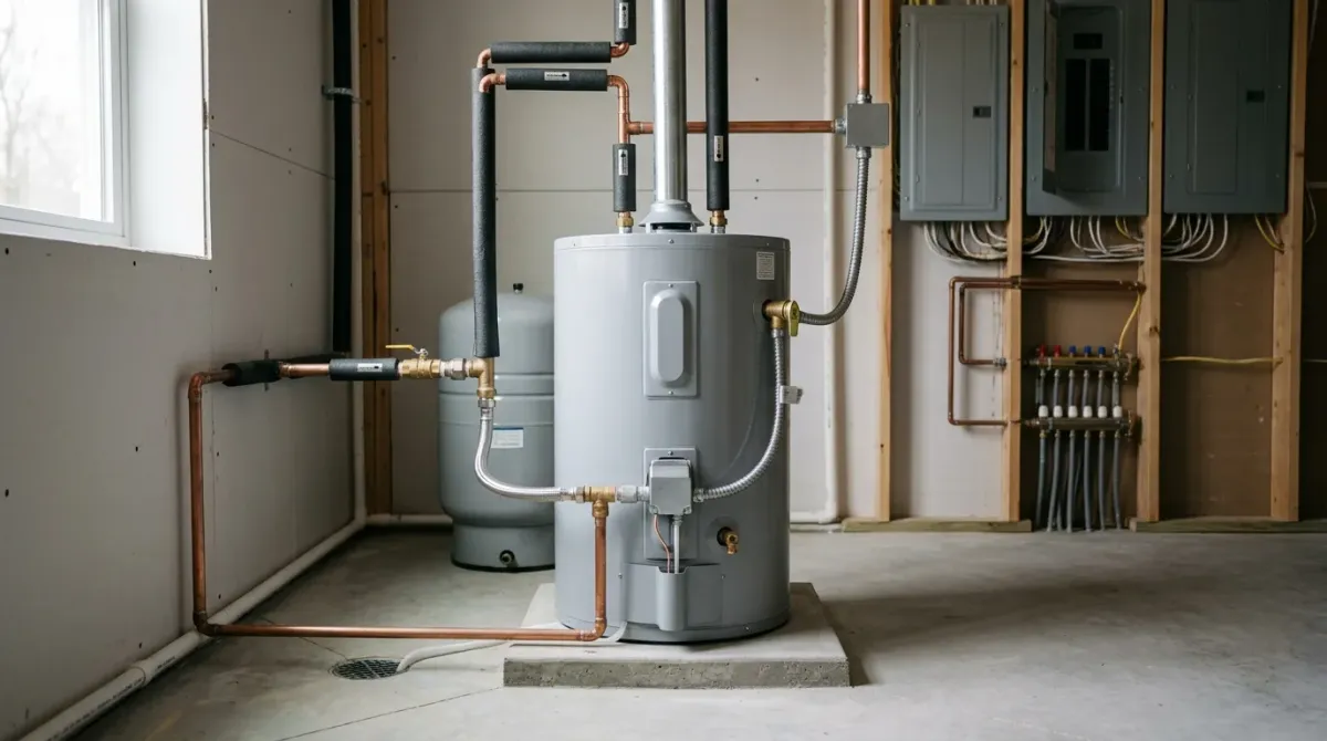 water heater connections work, professional service in Leesburg, VA