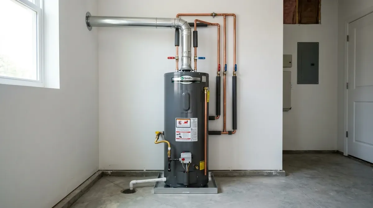 water heater repair and replacement work, illustration in Brambleton, VA