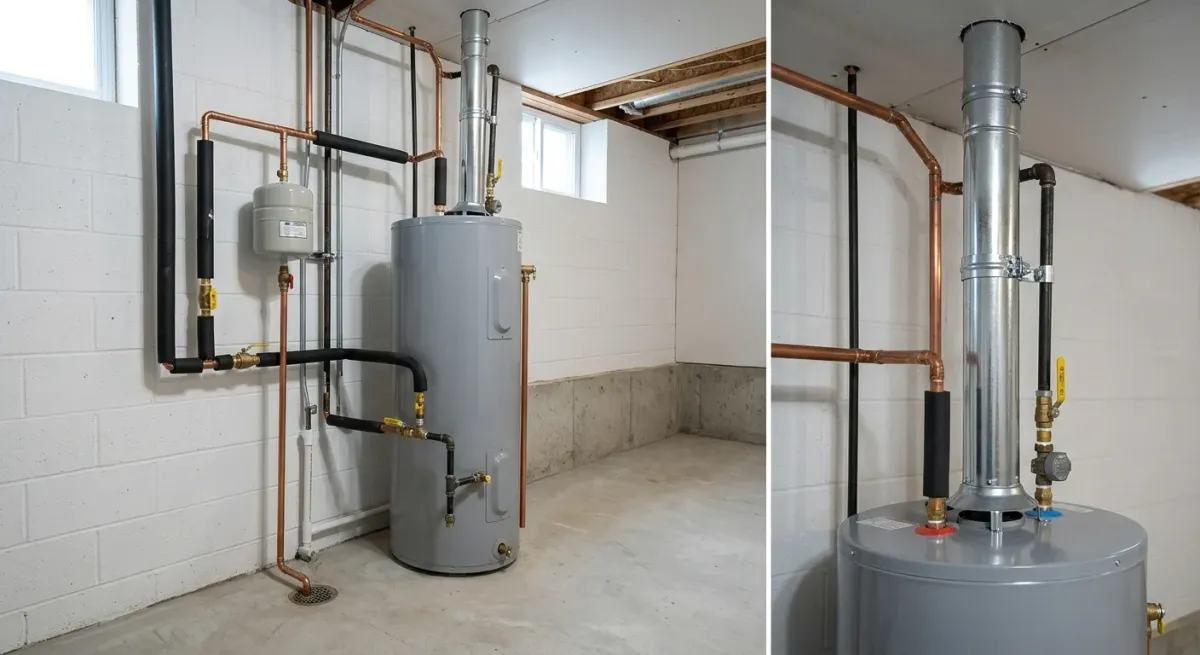 water heater repair and replacement work, illustration in Chantilly, VA
