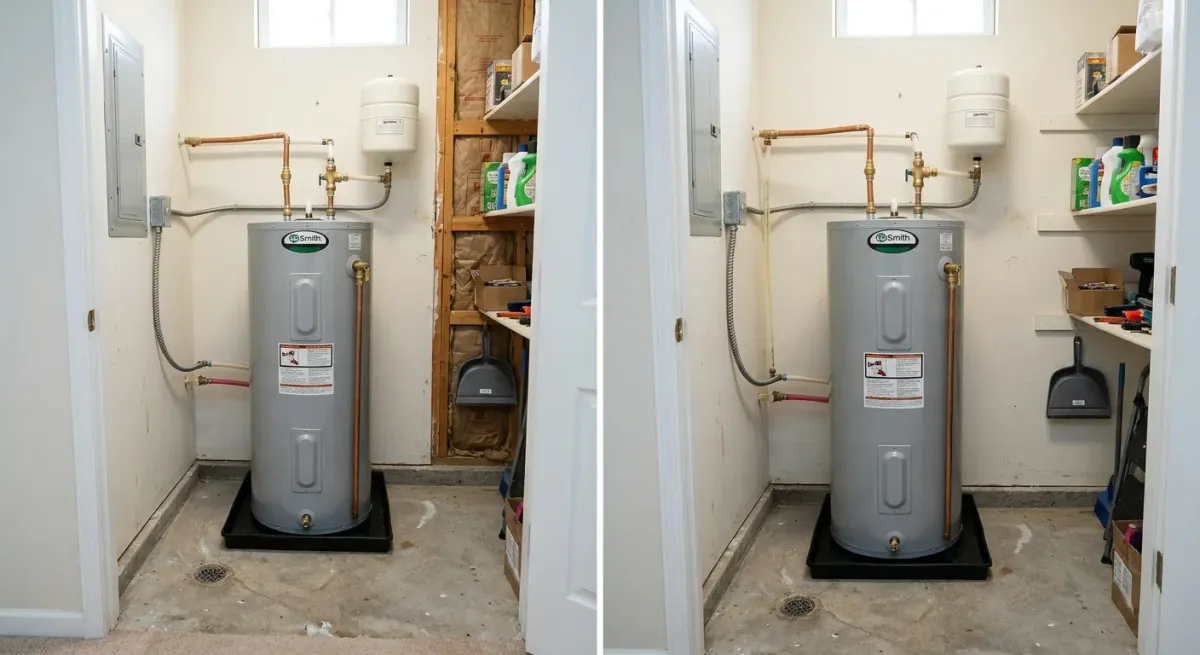 water heater repair and replacement work, illustration in Gainesville, VA