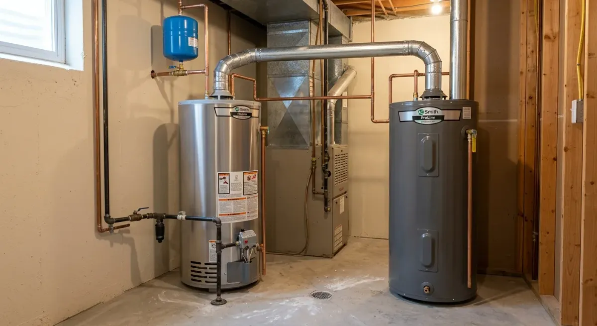 water heater repair replacement work, illustration in Charles Town, VA