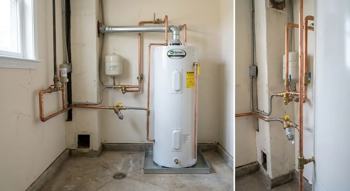 water heater replacement work, illustration in Herndon, VA