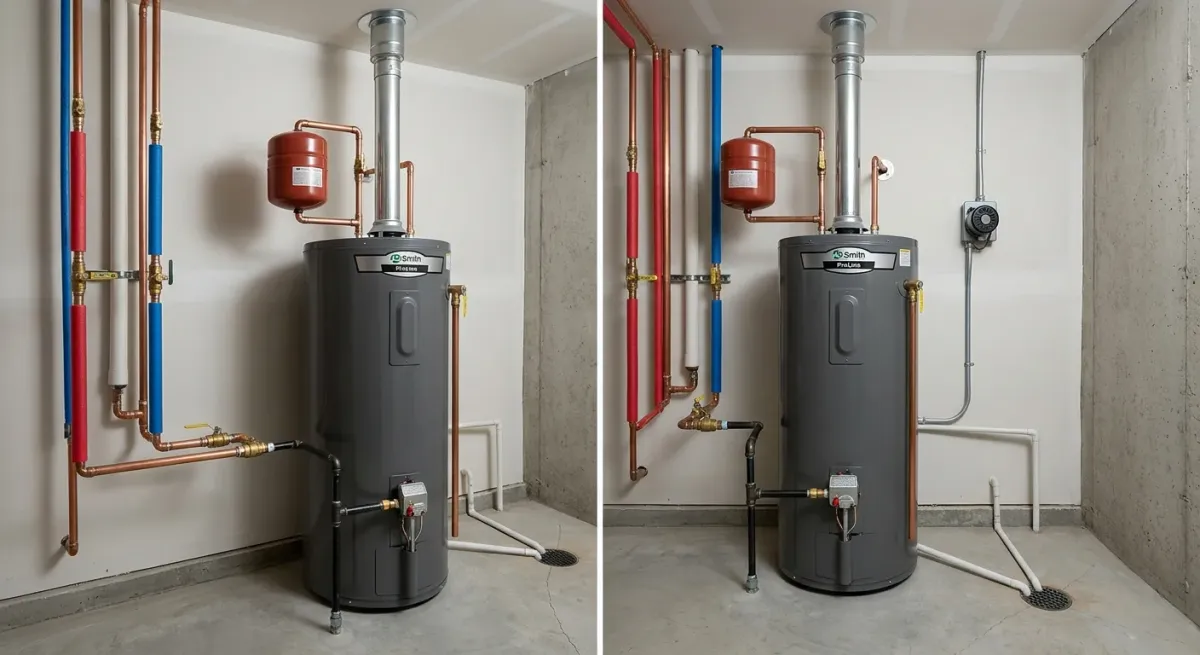 water heater service work, illustration in Bristow, VA