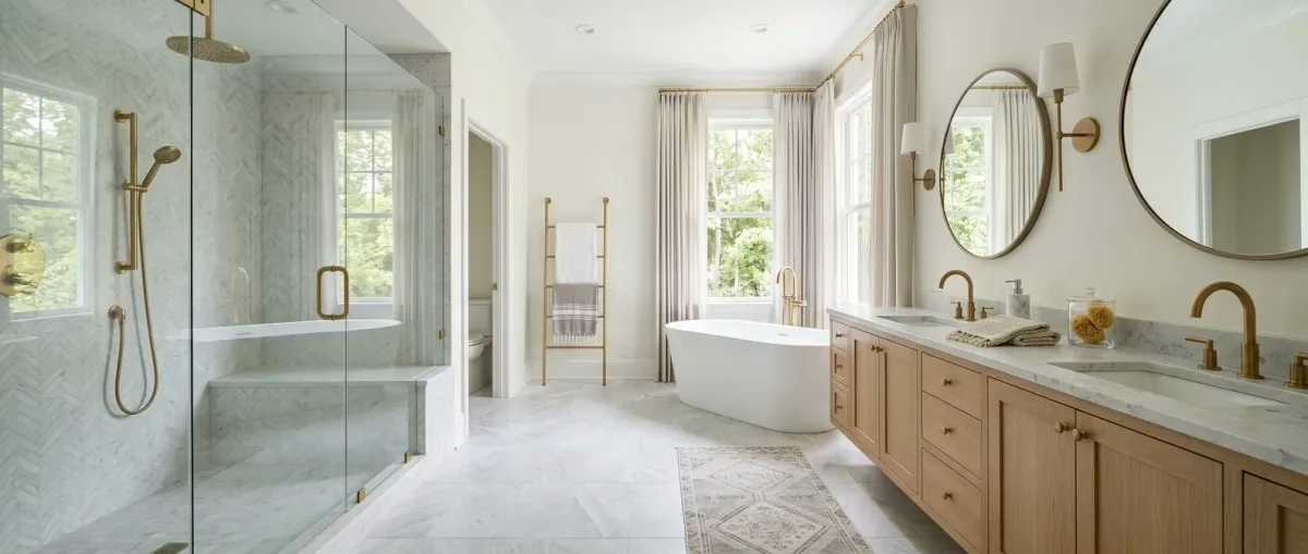 bathroom remodeling work, project example in Hampton, VA