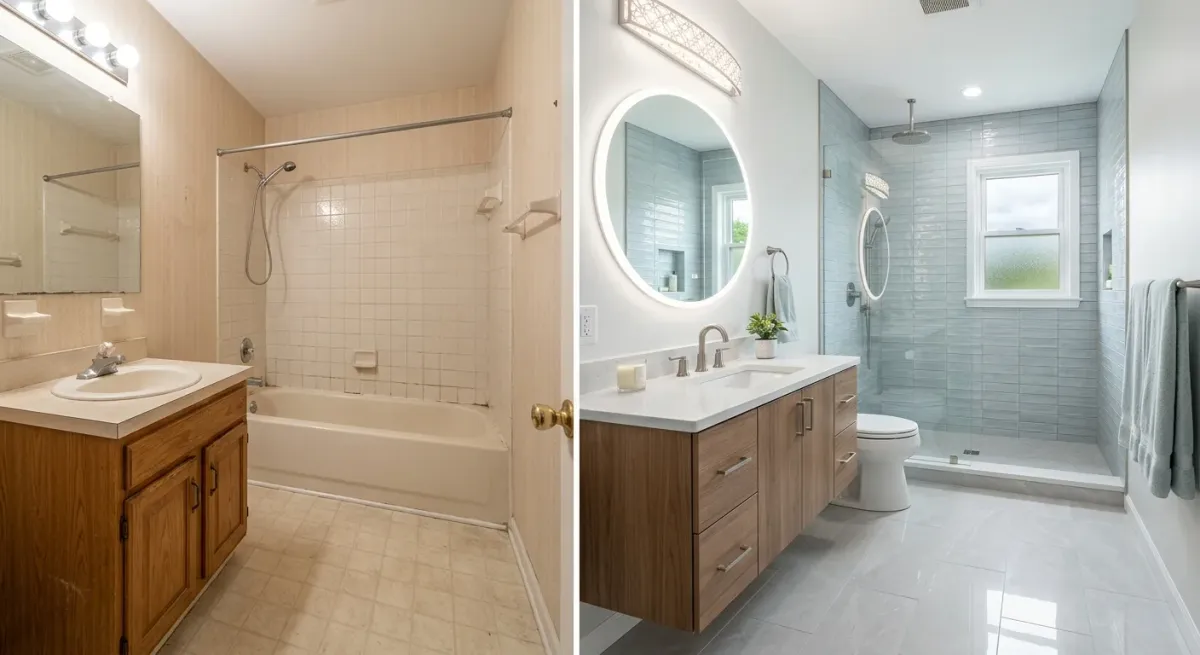 bathroom remodeling work, professional service in Chesapeake, VA