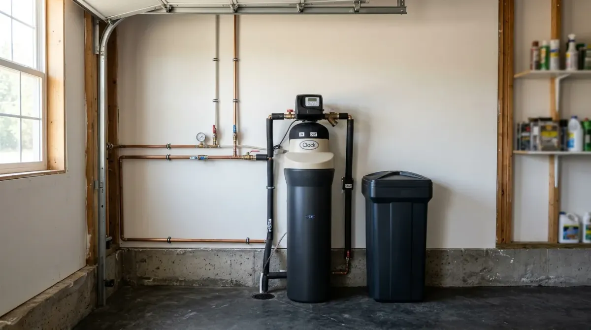 water softener installation work, project example in Ogden, UT