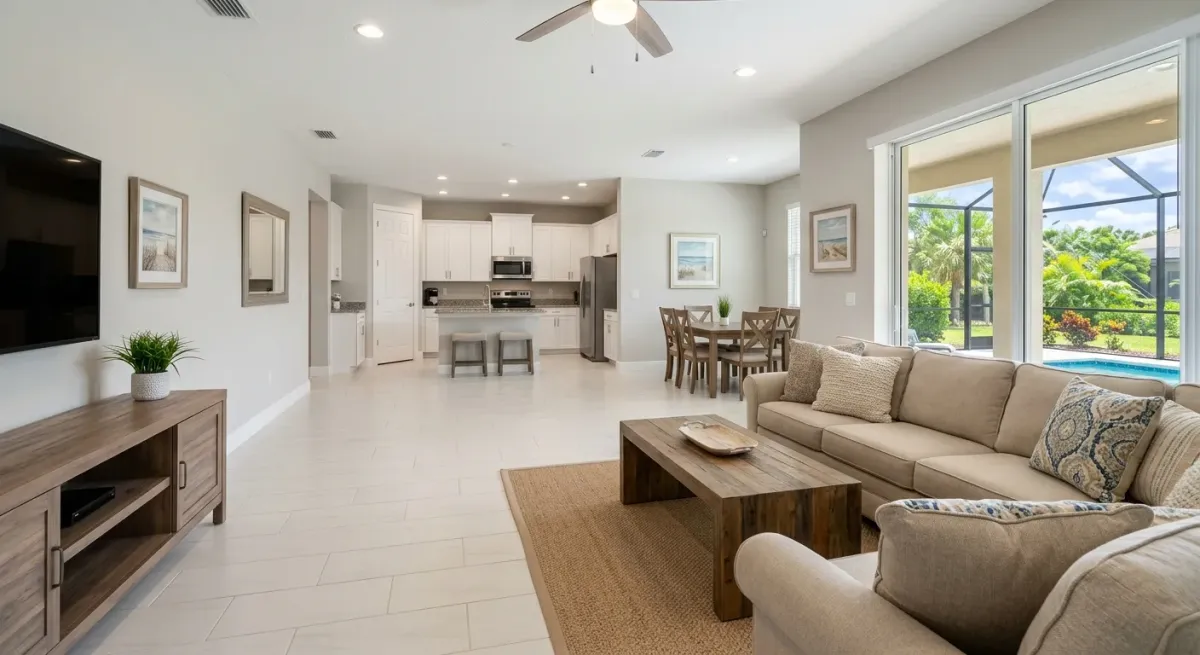 tile grout cleaning work, project example in Port Saint Lucie, FL