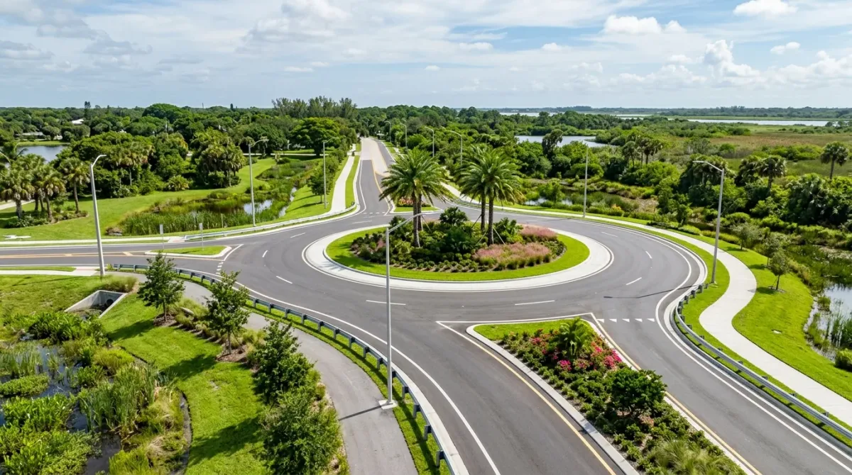 wet season traffic work, project example in Stuart, FL