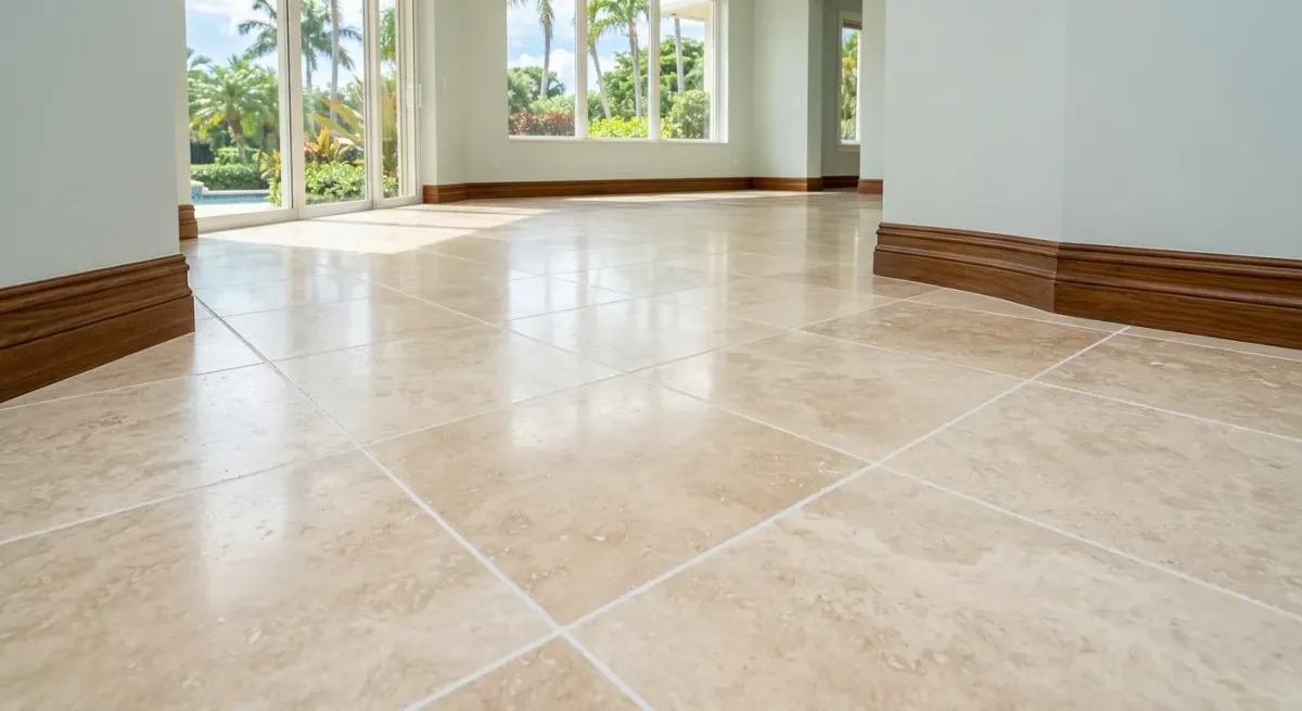 tile and grout cleaning work, project example in Tequesta, FL