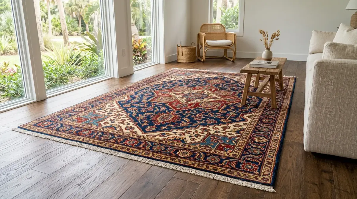 rug cleaning work, project example in Jensen Beach, FL