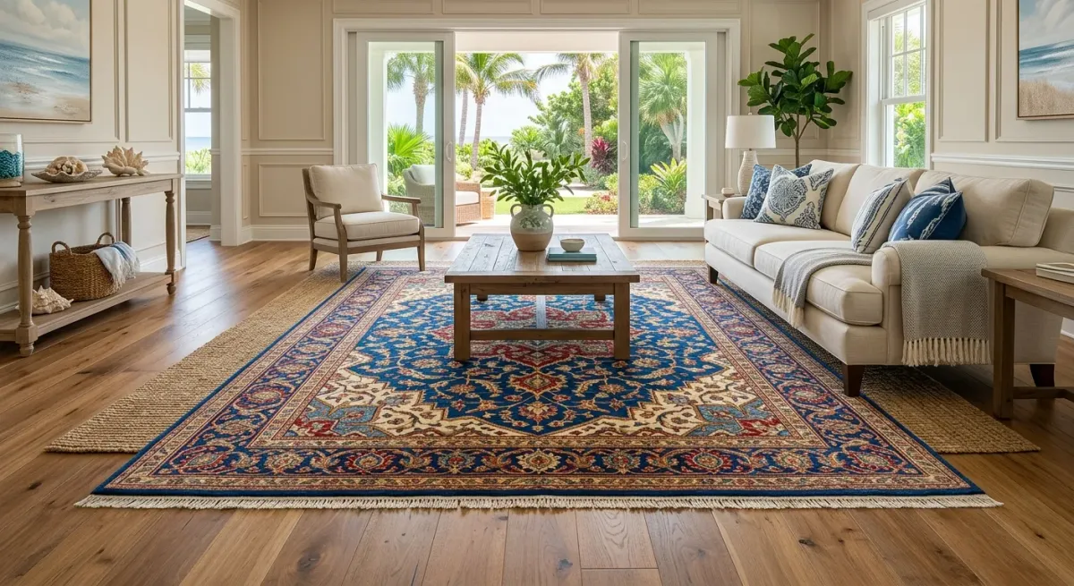 rug cleaning service work, project example in Hobe Sound, FL