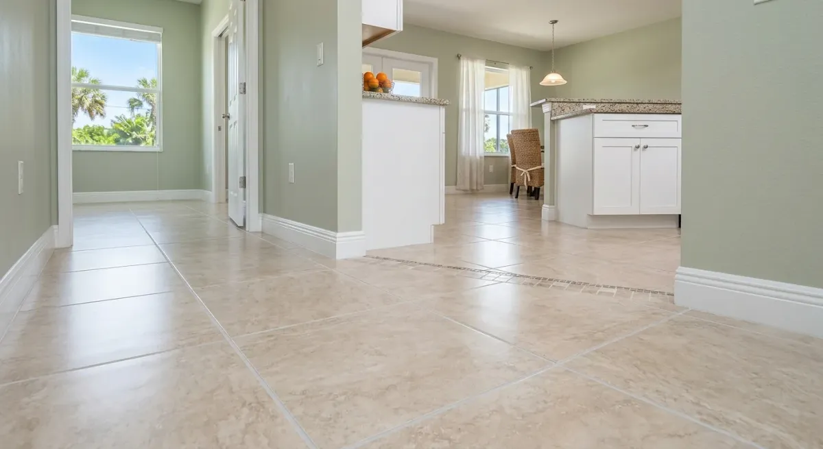tile and grout cleaning work, project example in Okeechobee, FL