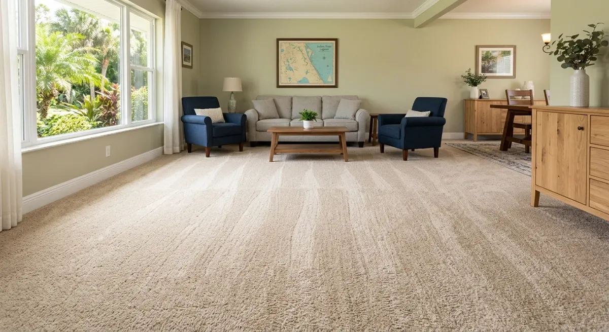 carpet cleaning work, project example in Fellsmere, FL