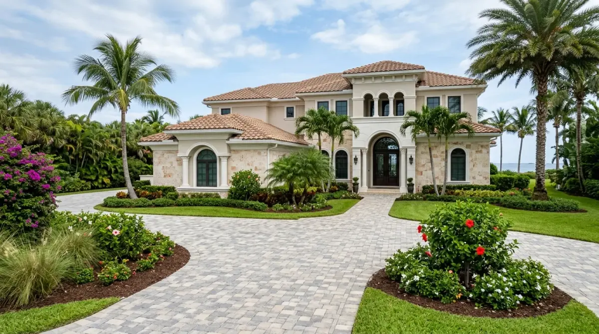 pressure washing work, project example in Hobe Sound, FL
