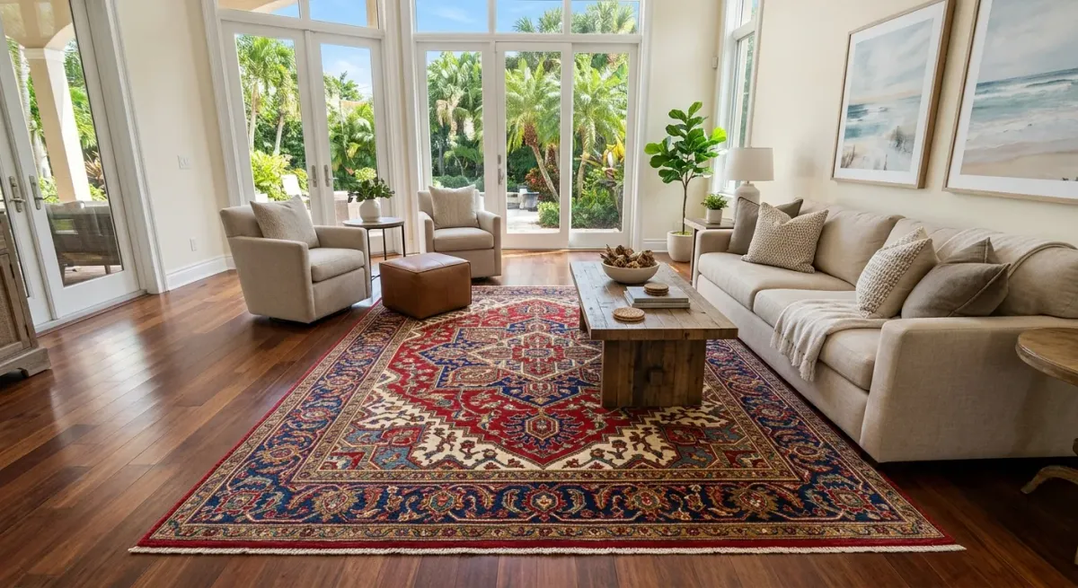 rug cleaning work, project example in West Palm Beach, FL
