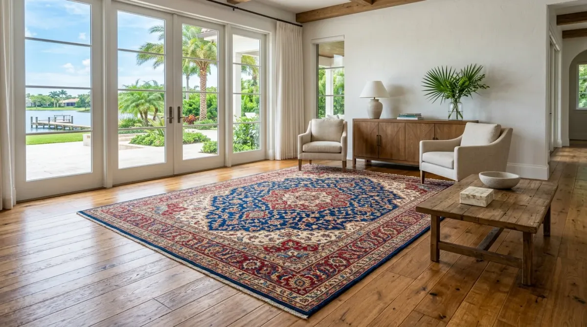 rug cleaning work, project example in Okeechobee, FL