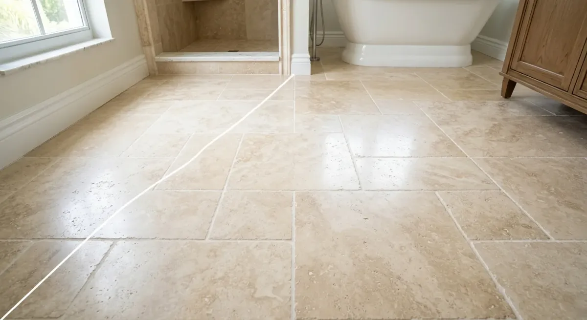 tile and grout cleaning work, project example in Lake Worth, FL