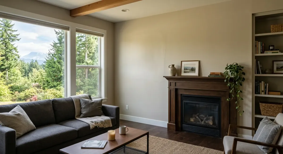 drywall repair work, project example in Eatonville, WA