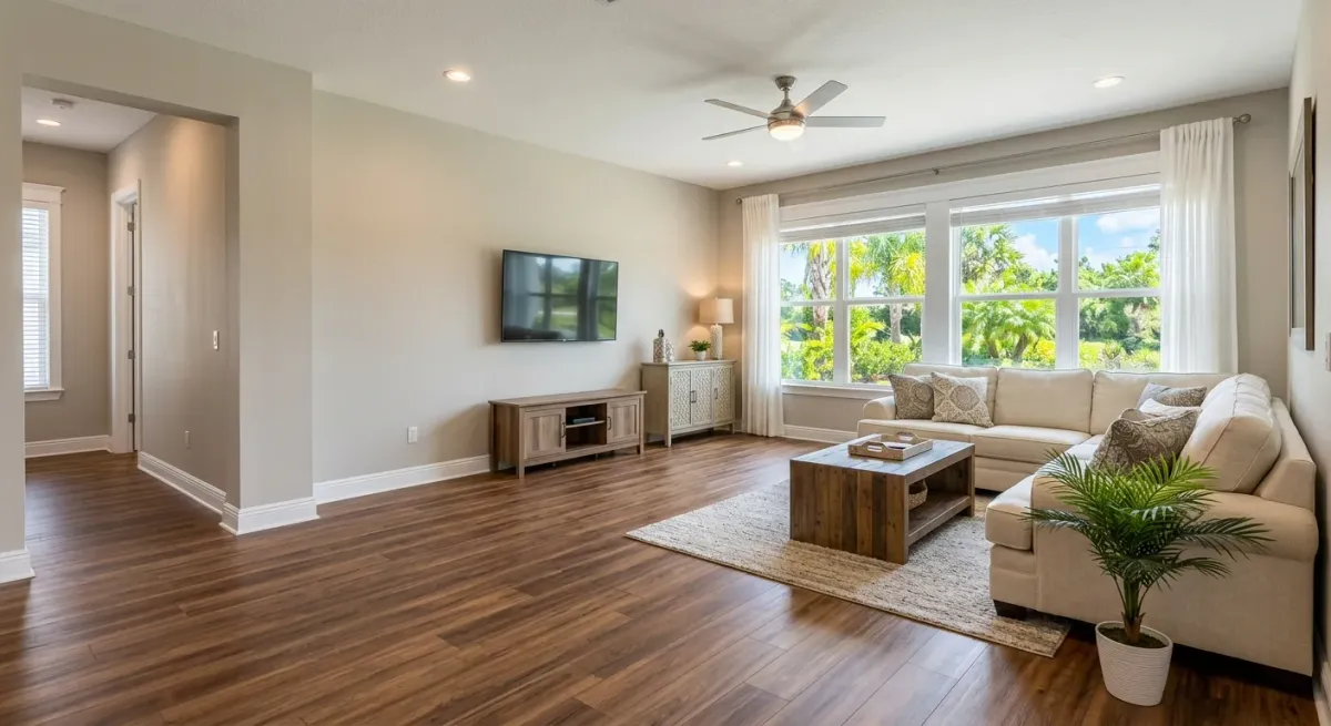 water damage restoration work, project example in Kissimmee, FL