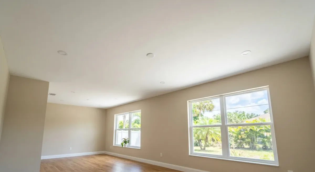 popcorn ceiling removal work, project example in Ocoee, FL