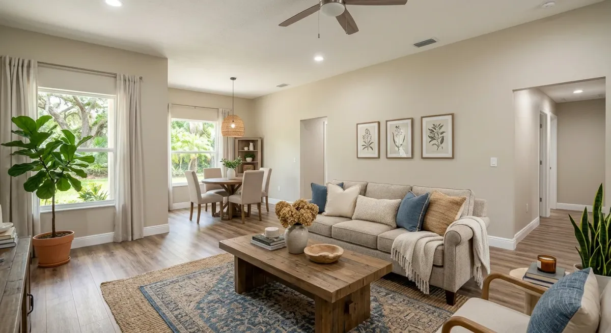 water damaged drywall restoration work, project example in Longwood, FL